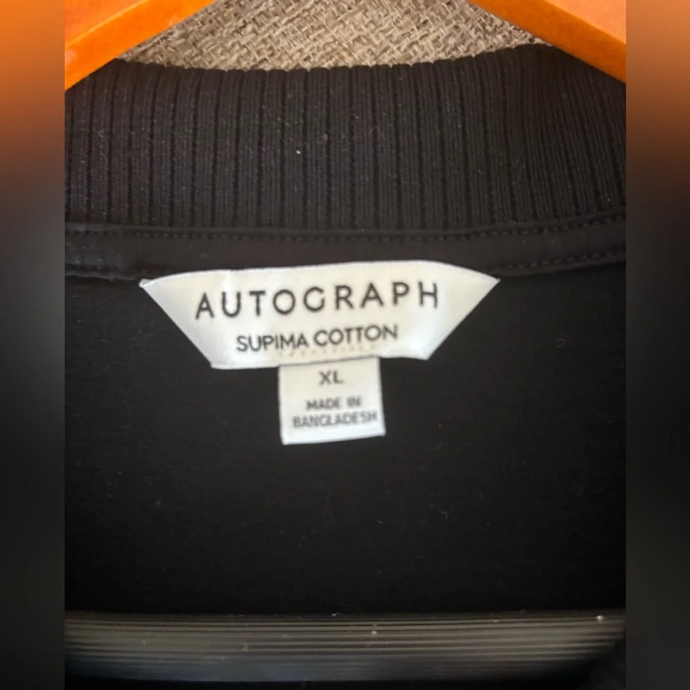 Autograph Black Polo Shirt with Zipper size XL in excellent condition